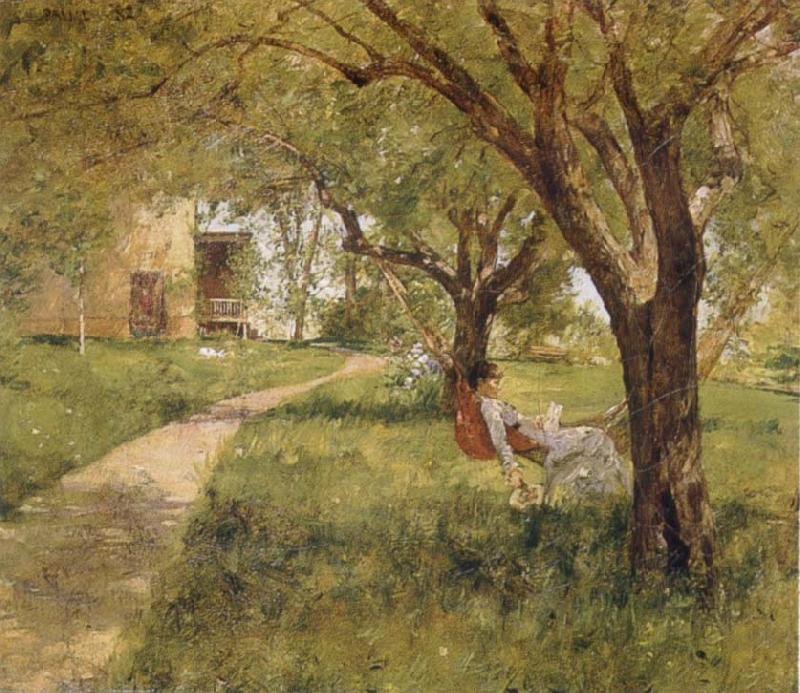 Palmer, Walter Launt Afternoon in  the Hammock Sweden oil painting art